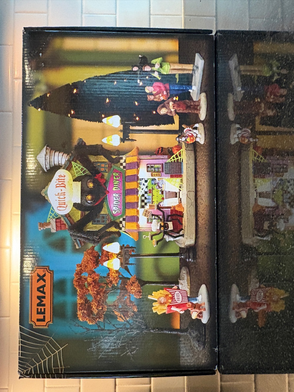 Lemax Spooky Town Halloween Quick Bite Spider Diner New In Box